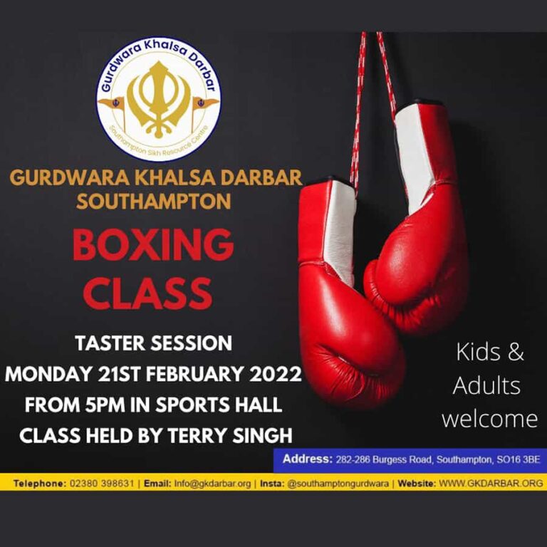 Boxing Classes G K Darbar Southampton